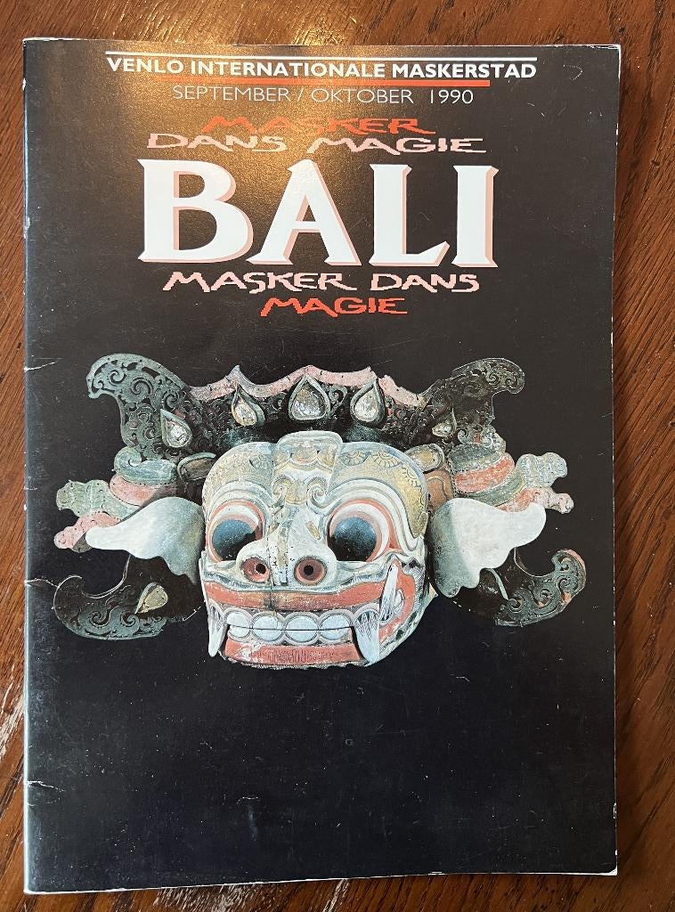 Bali Masker Dans Magie Brochure Tentoonstelling 1990 Venlo, Ophalen of Verzenden, Zo goed als nieuw, Overige onderwerpen, Theo Pasing
