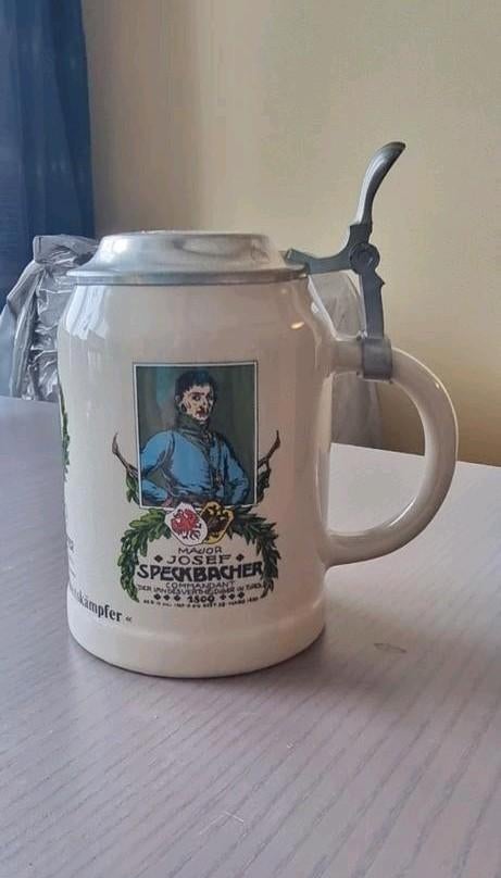 Tirol Bierpul met deksel, Antiek en Kunst, Ophalen of Verzenden