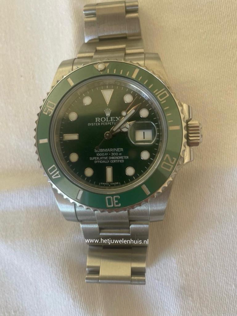 Rolex Submariner Date Hulk, Ophalen, Staal, Polshorloge, Zo goed als nieuw