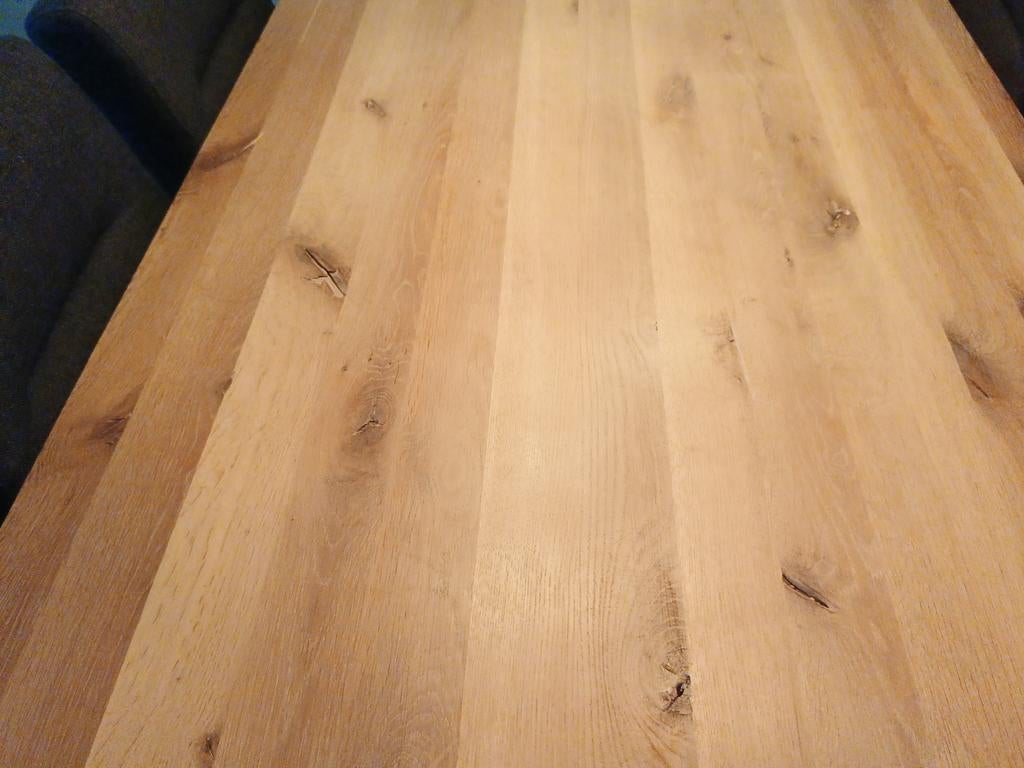 white wash eettafel, Ophalen, Gebruikt, 75 m² of meer, Laminaat