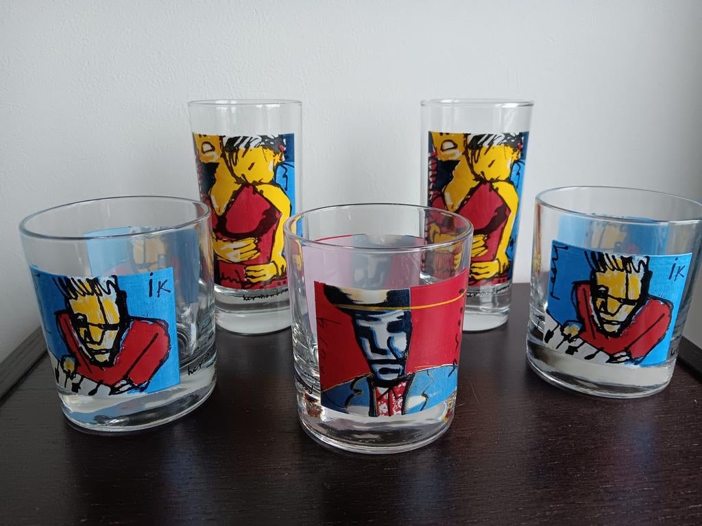 Herman Brood 5 glazen, Ophalen of Verzenden, Zo goed als nieuw