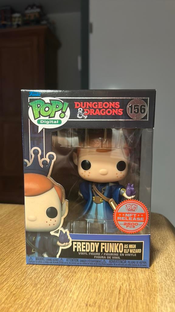 Funko pop! Digital NFT 156 Freddy Funko as high elf wizard, Verzamelen, Ophalen of Verzenden, Zo goed als nieuw