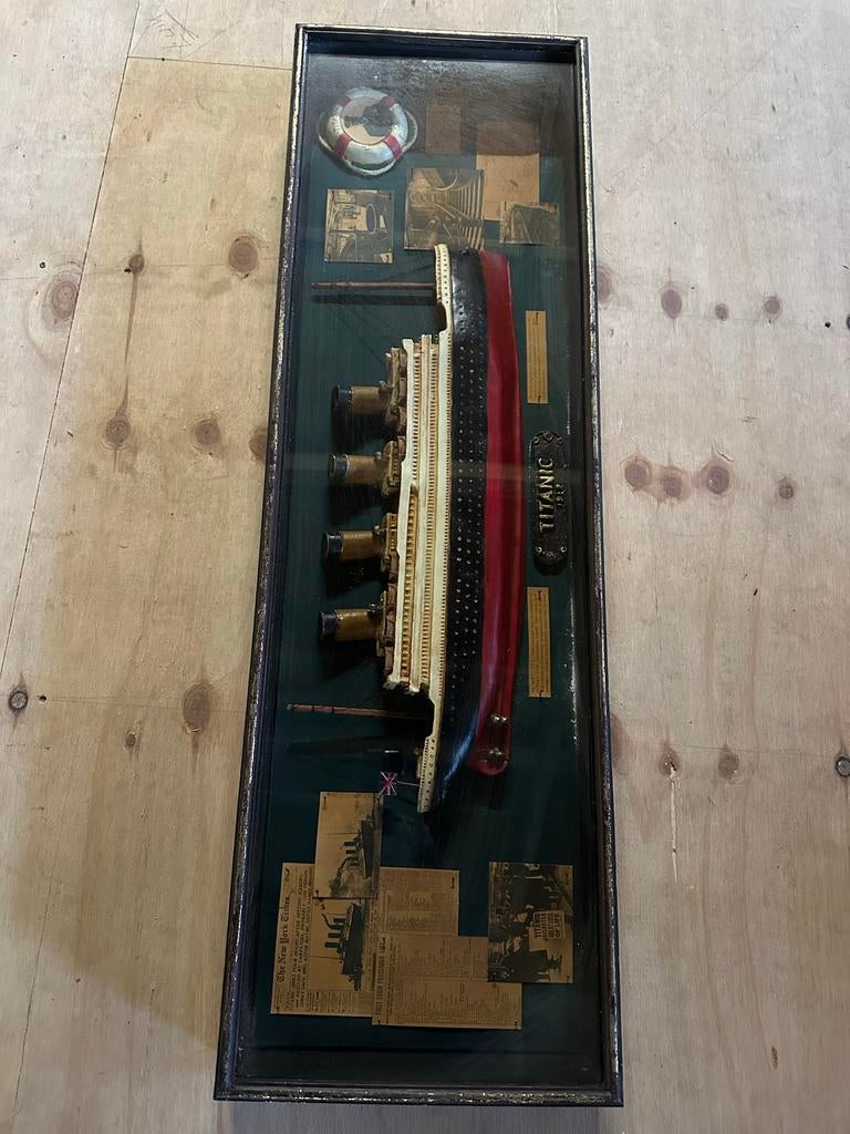 Titanic Decoratie in Lijst, Antiek en Kunst, Ophalen