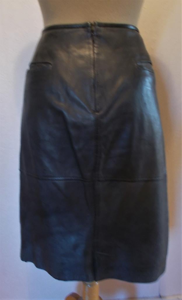 Mooie zwarte soepele leren rok van Stroke! 40, Kleding | Dames, Rokken, Maat 38/40 (M), Verzenden, Zwart, Zo goed als nieuw