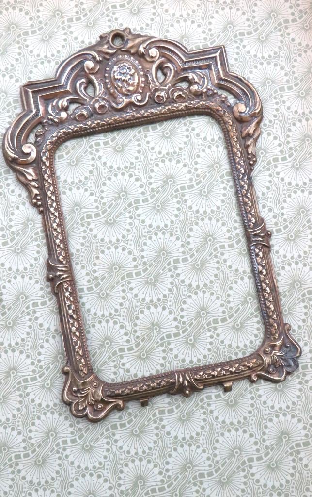 Antiek Frans kader – latoenkoper, Ophalen of Verzenden