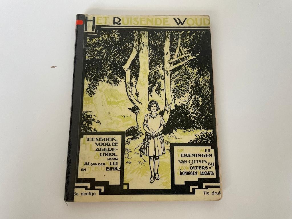 C332 Oud schoolboekje Het Ruisende Woud Klei Ubink Jetses, Boeken, Ophalen of Verzenden, Gelezen, Fictie algemeen