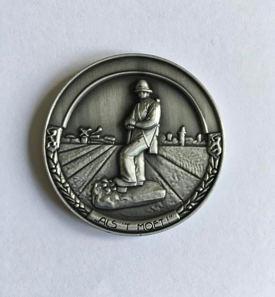 Coin "Korps Nationale Reserve" Diameter 40 mm. , Verzamelen, Militaria | Algemeen, Ophalen, Landmacht, Nederland, Embleem of Badge