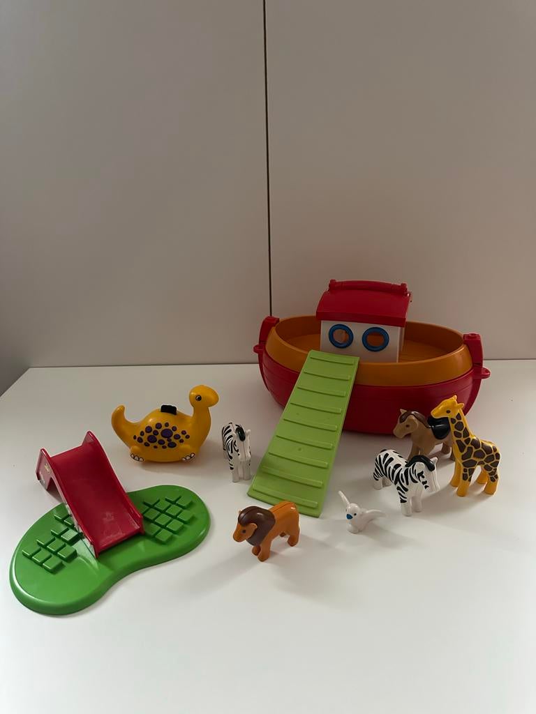 Playmobil 123 Ark van Noach, Kinderen en Baby's, Speelgoed | Playmobil, Ophalen of Verzenden, Zo goed als nieuw, Complete set