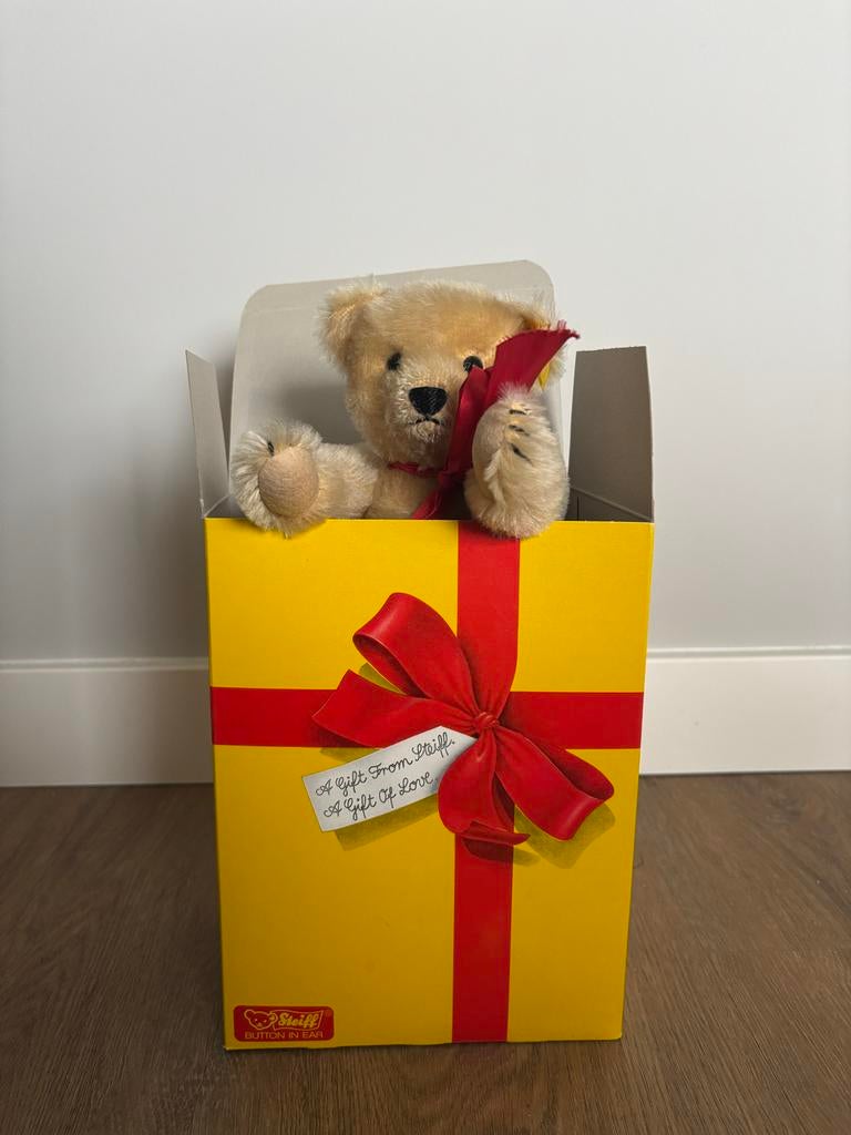 Teddybeer van Steiff, Verzamelen, Beren en Cherished Teddies, Zo goed als nieuw, Stoffen beer, Steiff, Verzenden