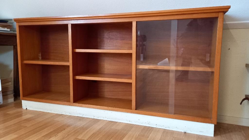 boekenkastje vintage, Huis en Inrichting, Kasten | Boekenkasten, Ophalen, Met plank(en), Gebruikt, 100 tot 150 cm