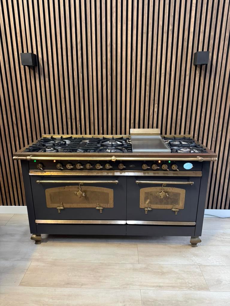 Unieke Boretti Fornuis Antraciet+oud koper (Gratis bezorgen), Witgoed en Apparatuur, Fornuizen, 5258sh, Ophalen of Verzenden, Zo goed als nieuw