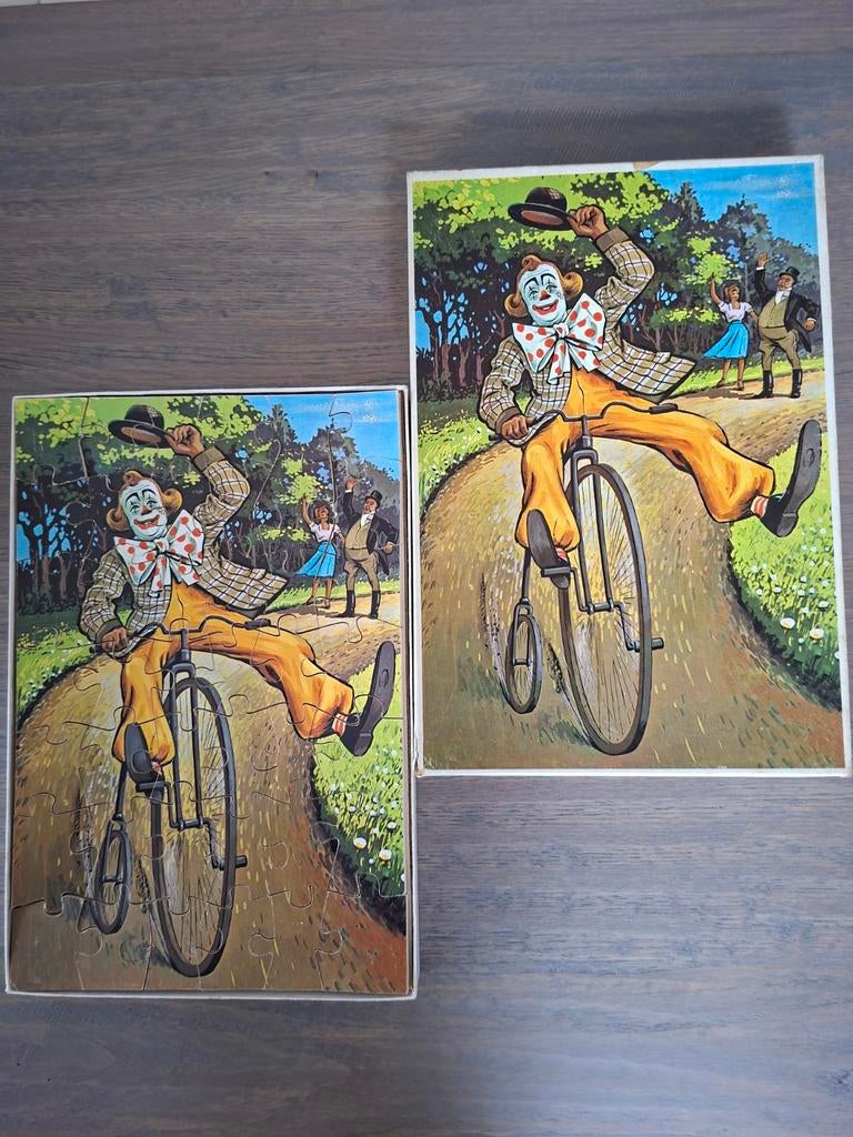 Pipo de Clown houtenpuzzel uit 1967 of ronde puzzel uit 1966, Ophalen of Verzenden