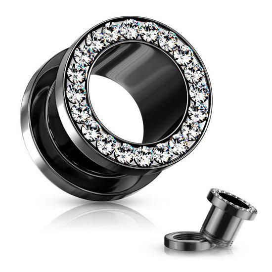 Oortunnels 8mm nieuw ongedragen, Staal, Oor- of Traguspiercing, Nieuw, Ophalen of Verzenden