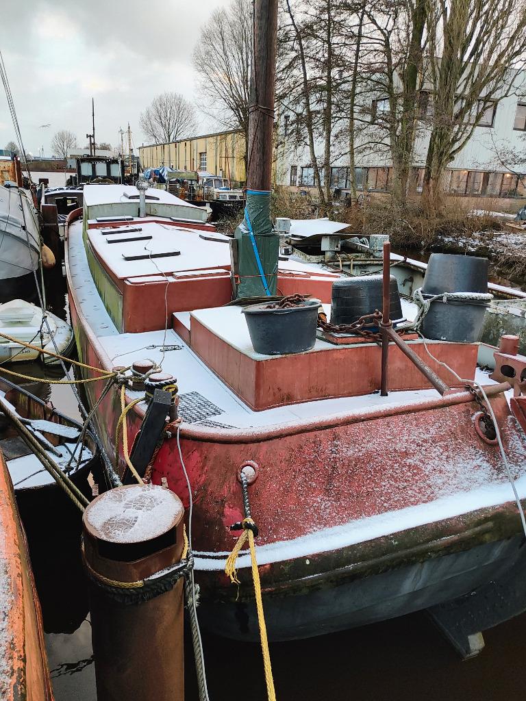 Tjalk Volharding te koop, PRIJS VERLAAGD, Ophalen, Gebruikt, Staal, Diesel