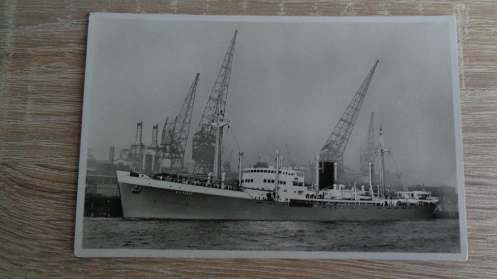 m.s Slamat, Verzamelen, Scheepvaart, Ophalen of Verzenden, Zo goed als nieuw, Kaart, Foto of Prent