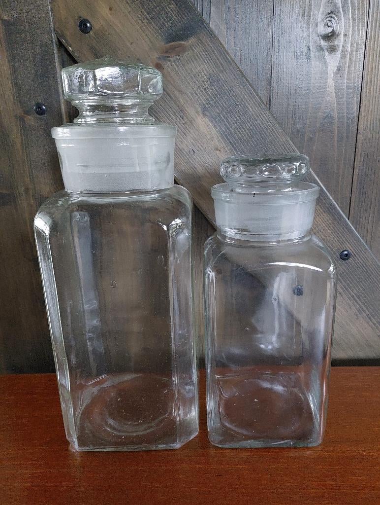 Snoeppot/voorraadpot met stop, glas, Ophalen, Gebruikt