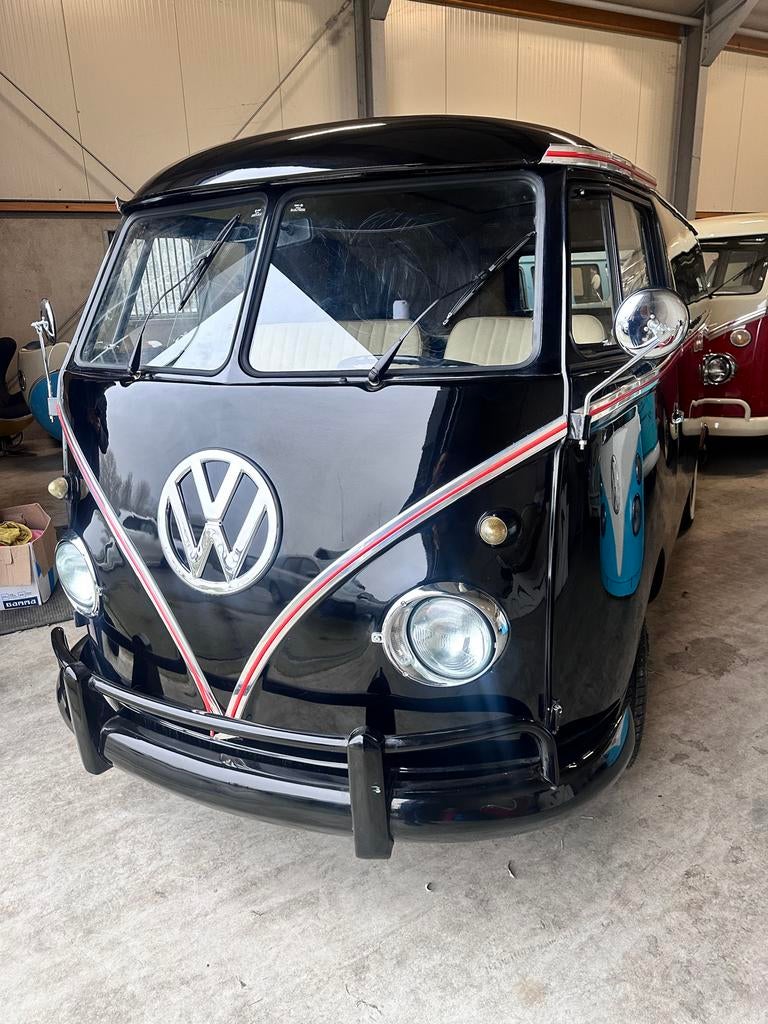 VW T1 Camper 1965 in NL bezichtigen - Prachtige Klassieker!, Auto's, Volkswagen, Zwart, Handgeschakeld, Particulier