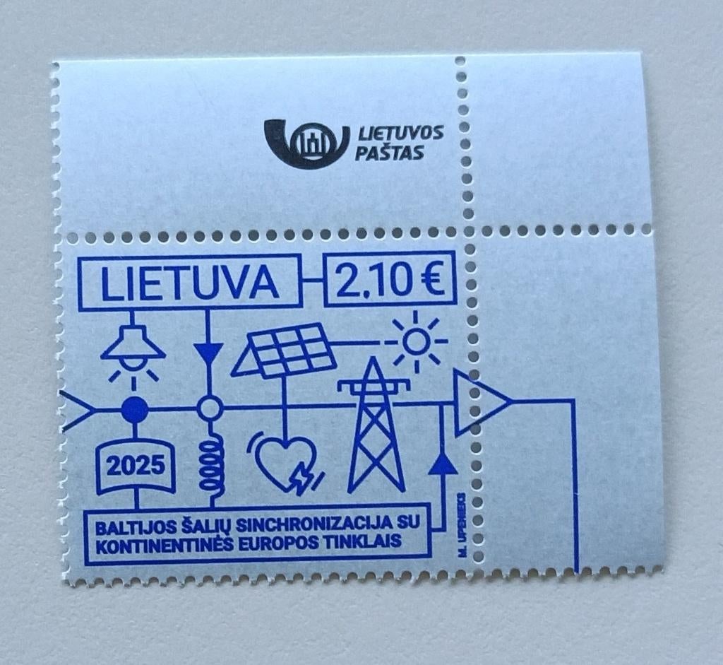 Litouwen 2025 Synchronisatie  Baltische staten netwer Europa, Verzenden, Overige landen, Postfris