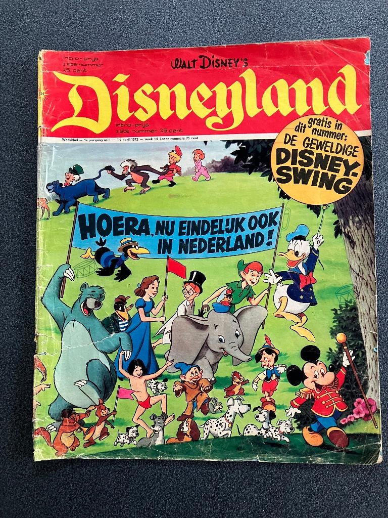Disneyland  weekblad 1972, Verzamelen, Disney, Gebruikt, Overige typen, Overige figuren, Ophalen of Verzenden