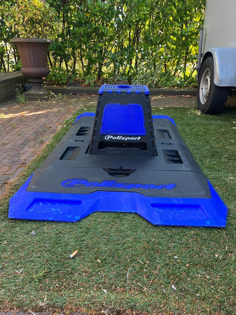 Polisport milleumat (cross) yamaha yz blauw zwart, Ophalen of Verzenden, Zo goed als nieuw