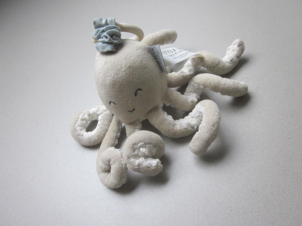 Tiamo Collection Little Dutch inktvis octopus + trilfunctie, Kinderen en Baby's, Speelgoed | Knuffels en Pluche, Ophalen of Verzenden