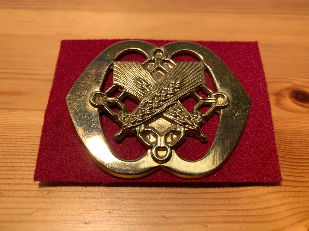 Baret Embleem Interdance, Ophalen of Verzenden, Landmacht, Nederland, Embleem of Badge