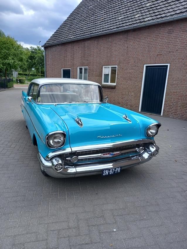 Chevrolet (Bel Air) Two Ten 1957. 265. 162PK, Auto's, Oldtimers, Achterwielaandrijving, Chevrolet, Overige kleuren, Handgeschakeld