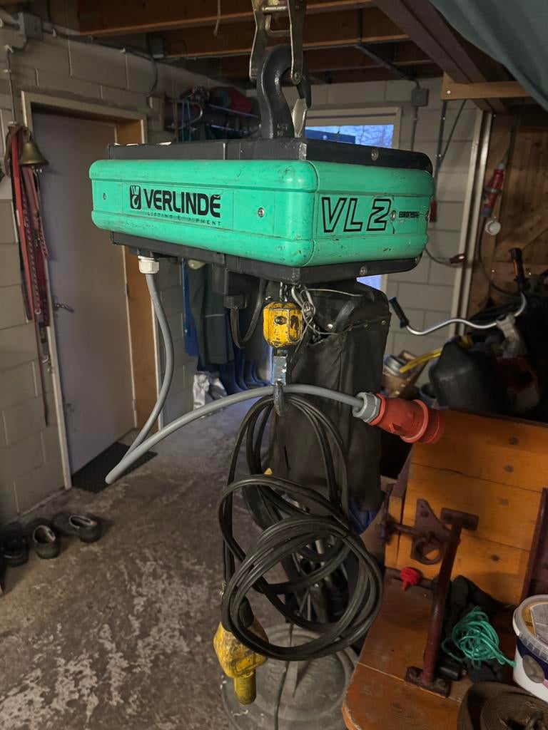 Verlinde VL2 kettingtakel te koop!, Ophalen, Gebruikt, Elektrisch