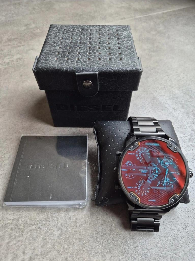 Diesel Mr. Daddy 2.0 DZ7395 – Origineel | Met doos & boekje, Overige merken, Staal, Staal, Polshorloge