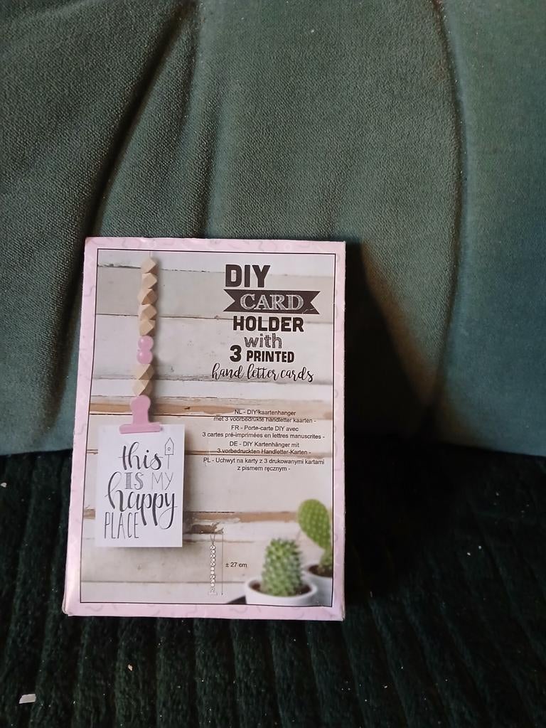 Diy card holder, Ophalen