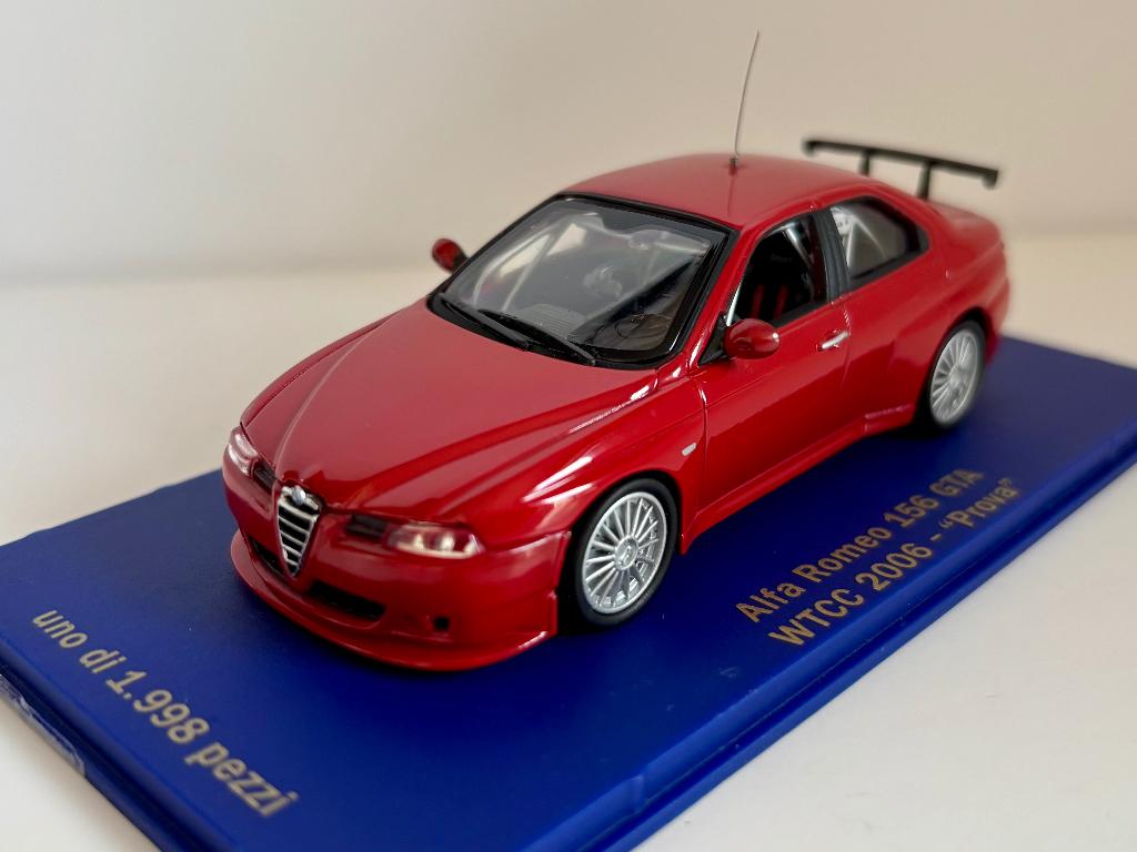 1:43  Alfa Romeo 156 GTA prova wtcc 2006, Ophalen of Verzenden, Zo goed als nieuw, Auto, Overige merken