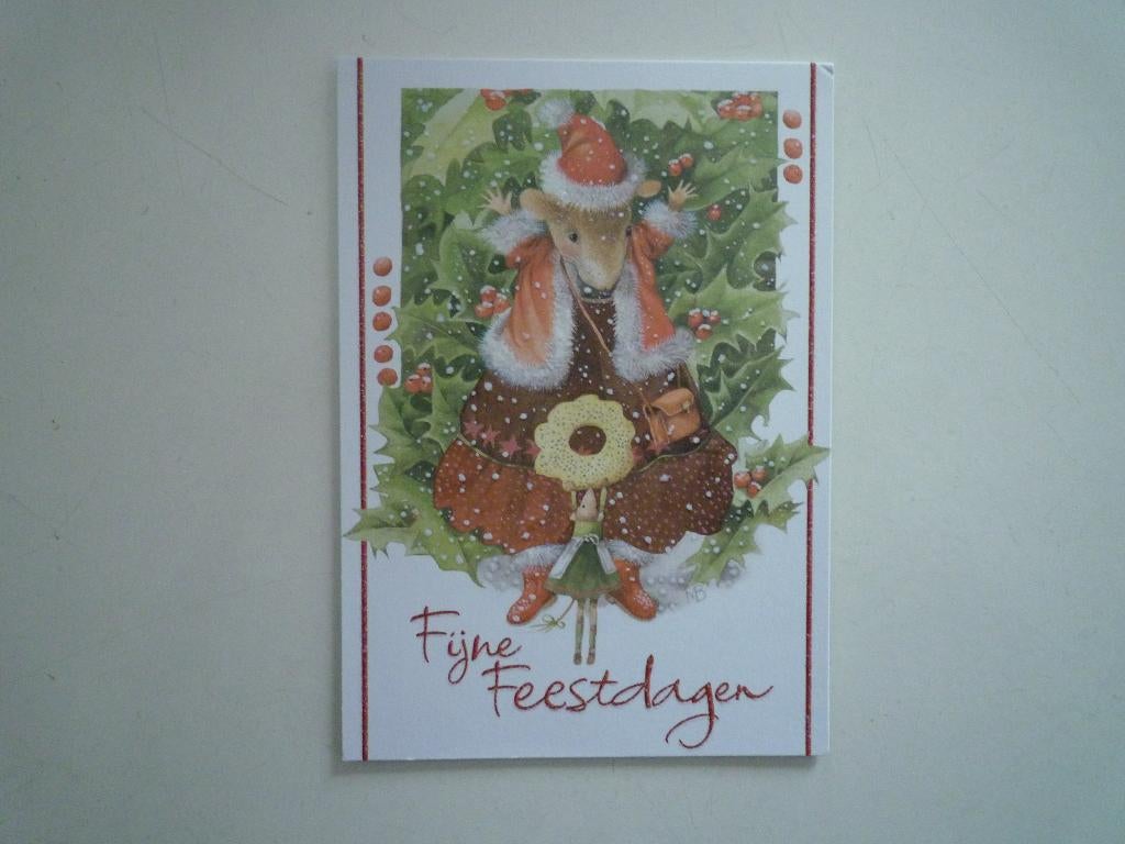 Vera de Muis van Marjolein Bastin kerstkaart, Ophalen of Verzenden, Voor 1920, Overige thema's
