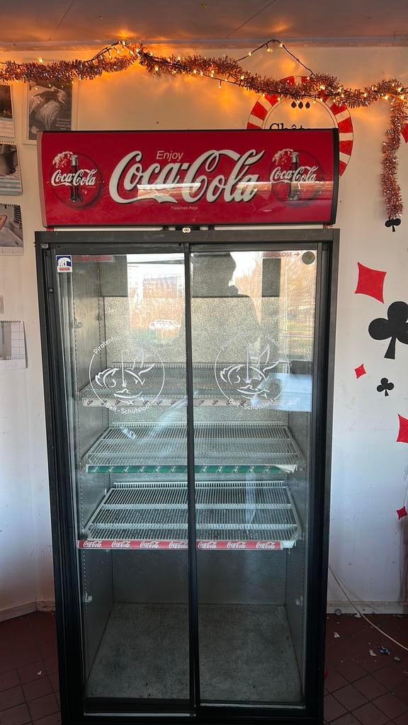 Coca Cola koelkast, Witgoed en Apparatuur, Koelkasten en IJskasten, Ophalen, 200 liter of meer, 60 cm of meer, 160 cm of meer
