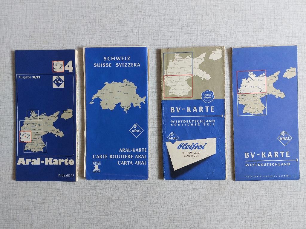 Oude Wegenkaarten Benzine & Olie van ARAL, Ophalen of Verzenden, Gebruikt, Gebruiksvoorwerp