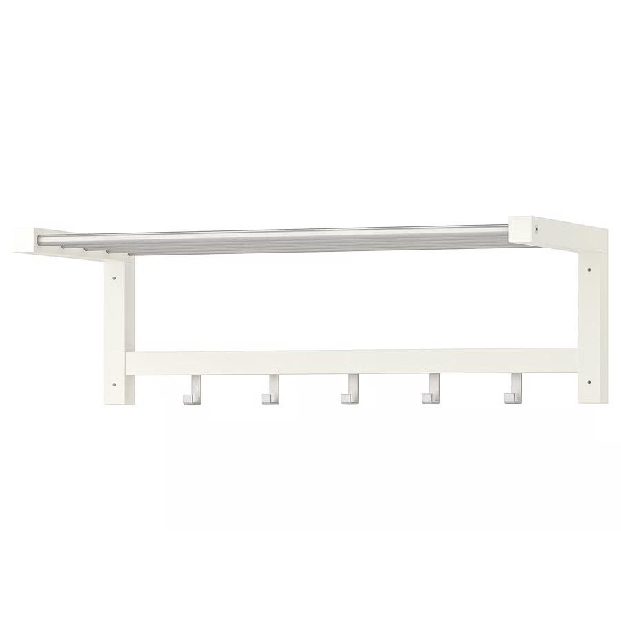 IKEA TJUSIG witte wandrek 79cm - nieuw in verpakking, Wandkapstok, Nieuw, Ophalen of Verzenden, Minder dan 100 cm