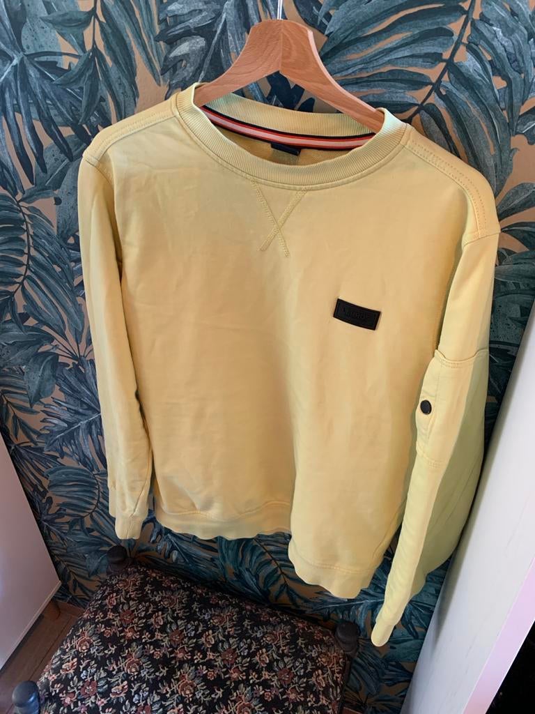 Mooie Lerros heren trui - Maat M, Ophalen of Verzenden, Zo goed als nieuw, Maat 48/50 (M), Geel