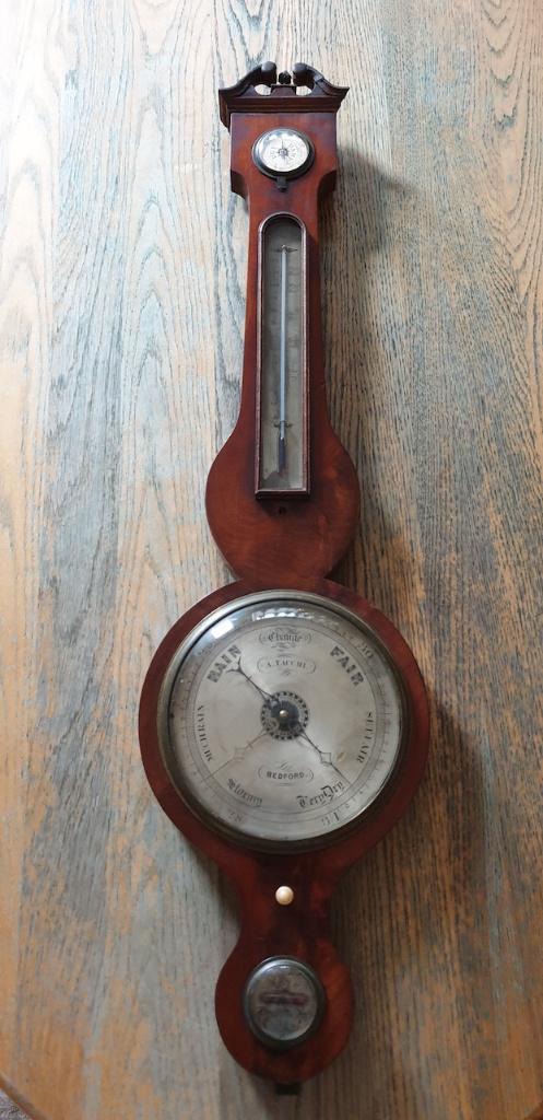 Antieke 19de -eeuws A.Tacchi Bedford barometer., Ophalen of Verzenden, Gebruikt, Barometer