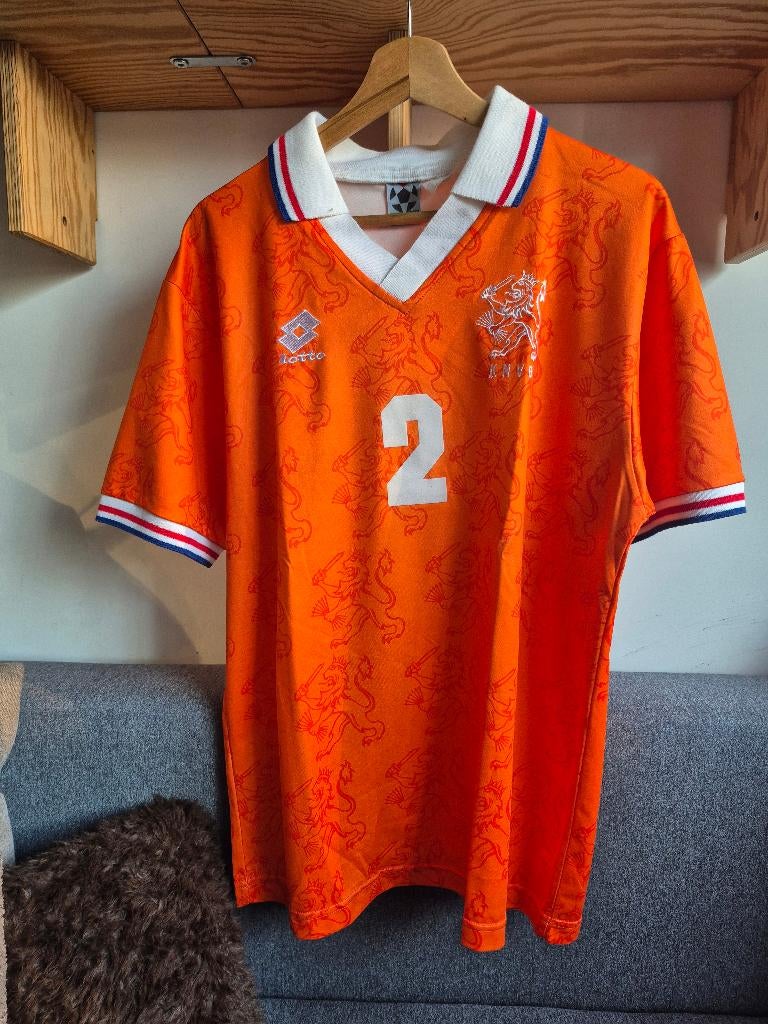 Origineel vintage nederlands elftal shirt 94 F de Boer flock, Ophalen of Verzenden, Zo goed als nieuw, Overige binnenlandse clubs