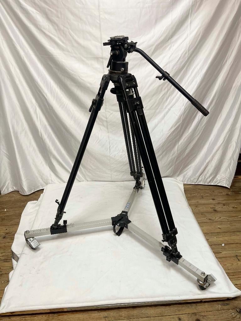 Manfrotto 350B satief + kop + Dolly voor zware cameras, Audio, Tv en Foto, Fotografie | Statieven en Balhoofden, N, Minder dan 150 cm