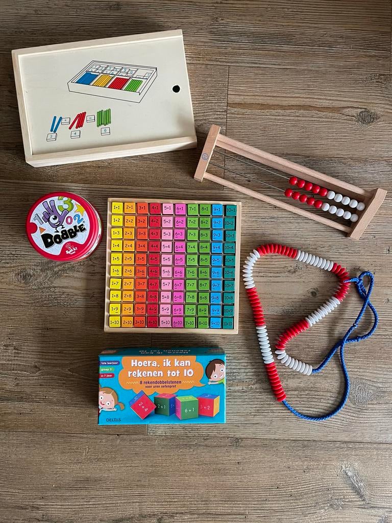 Educatieve Spellen: Rekenrek, Dobble, Kralenketting, Kinderen en Baby's, Speelgoed | Educatief en Creatief, Ophalen of Verzenden