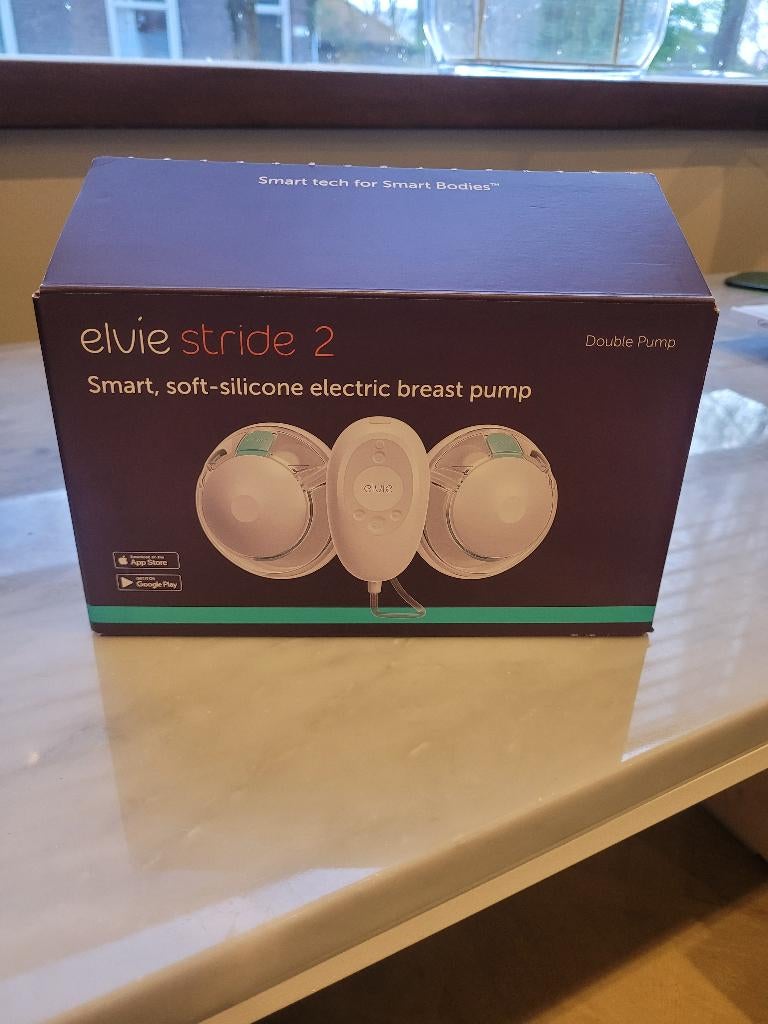 Elvie stride 2 borstkolf: zo goed als nieuw, Kinderen en Baby's, Babyvoeding en Toebehoren, Ophalen, Zo goed als nieuw, Borstkolf