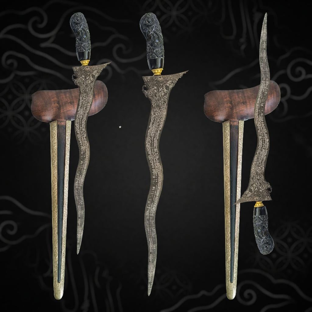 Antieke Cirebon Naga Liman kris keris - krissen - kerissen, Ophalen of Verzenden