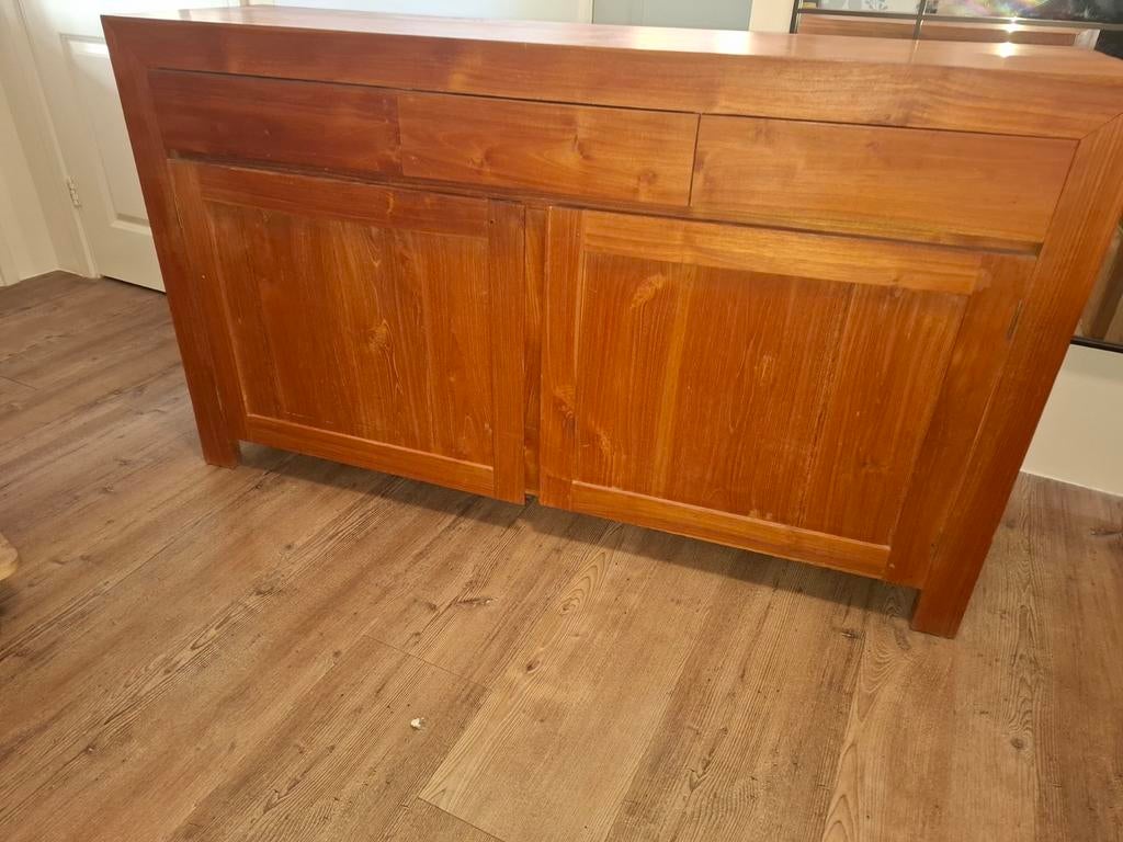 Kast en dressoir teak, Ophalen, Zo goed als nieuw, 25 tot 50 cm