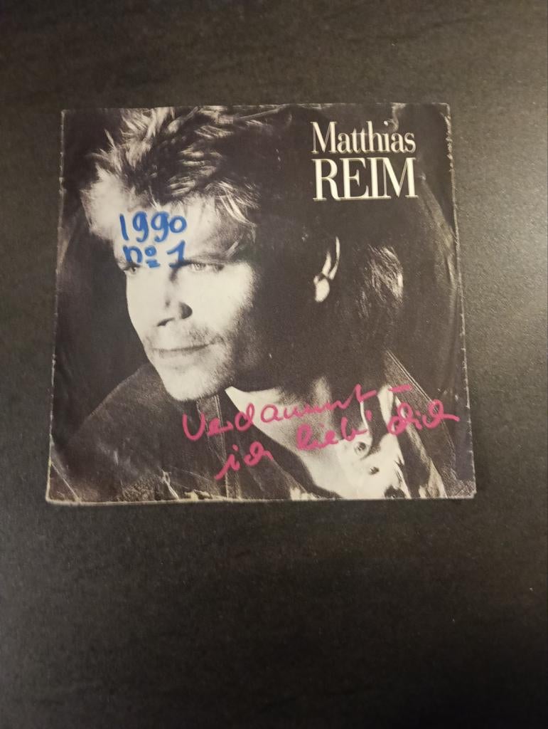 Matthias Reim - Verdammt, ich lieb' dich (Vinyl Single), Cd's en Dvd's, Vinyl Singles, Gebruikt, 7 inch, Single, Ophalen of Verzenden