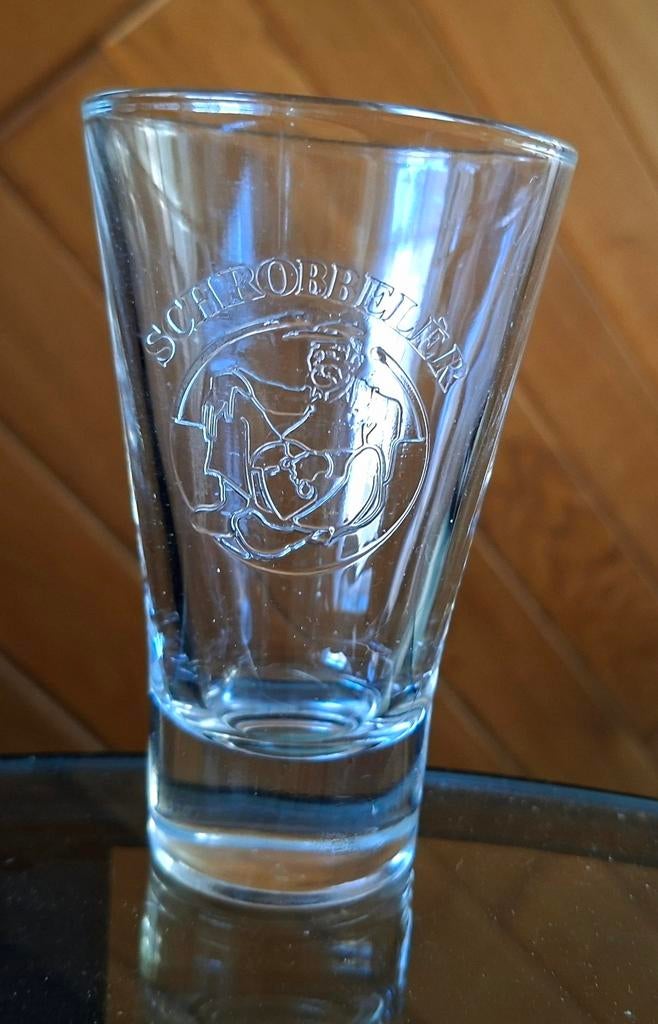 6 mooie originele Schobbeler glaasjes, Verzamelen, Ophalen of Verzenden, Zo goed als nieuw, Borrel- of Shotglas