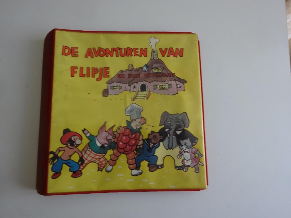 4 BOEKJES FLIPJE TIEL IN BIJBEHORENDE BAND, Meerdere stripboeken, Ophalen of Verzenden, Gelezen