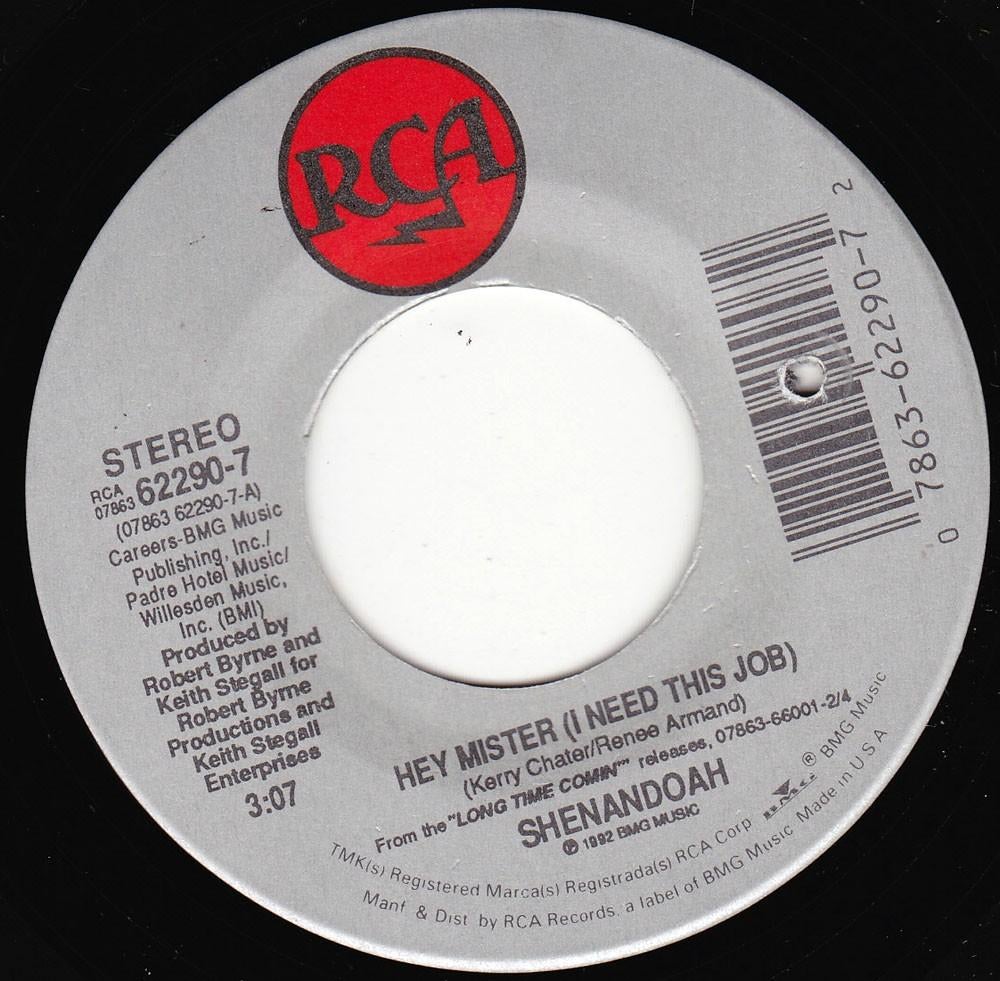 Shenandoah - Hey Mister 7"45, Cd's en Dvd's, 7 inch, Single, Ophalen of Verzenden, Zo goed als nieuw