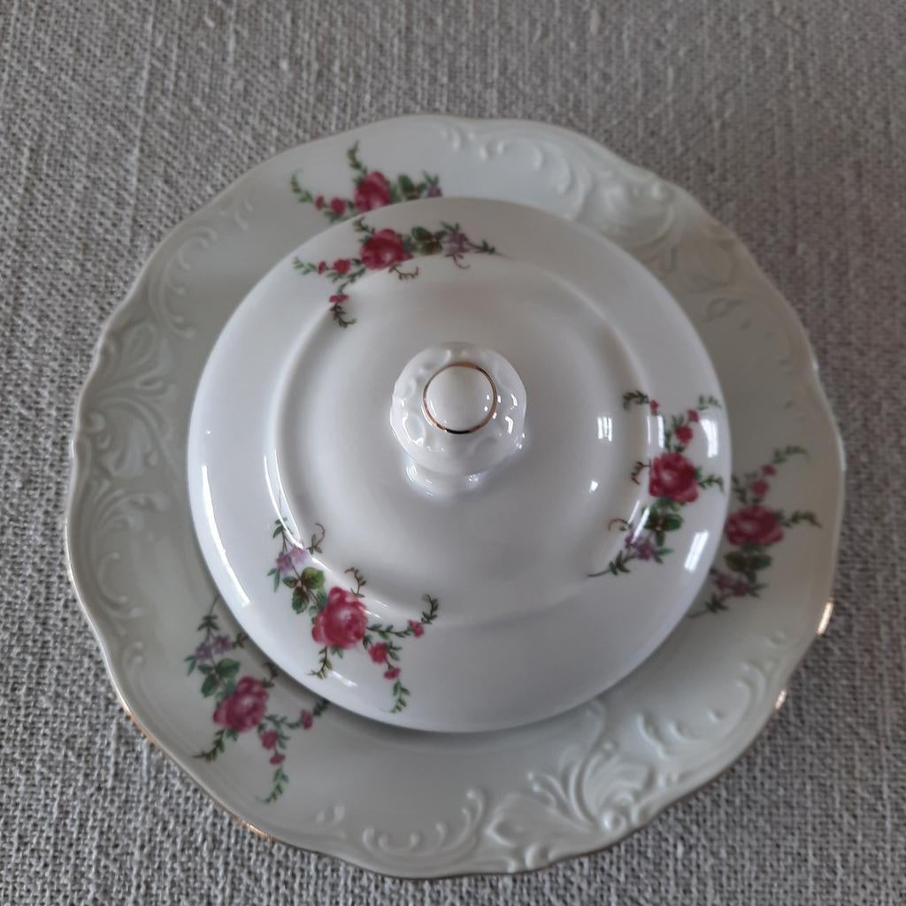 Antieke porceleinen botervloot, Antiek en Kunst, Ophalen