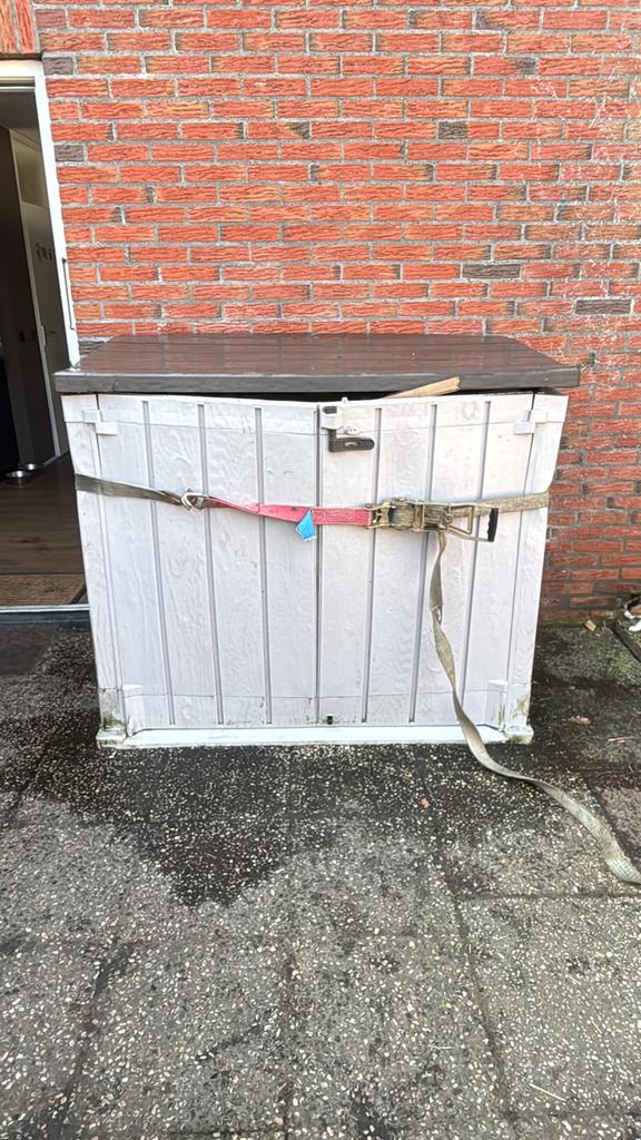 Container ombouw, Ophalen, Gebruikt, Kunststof, Containerberging