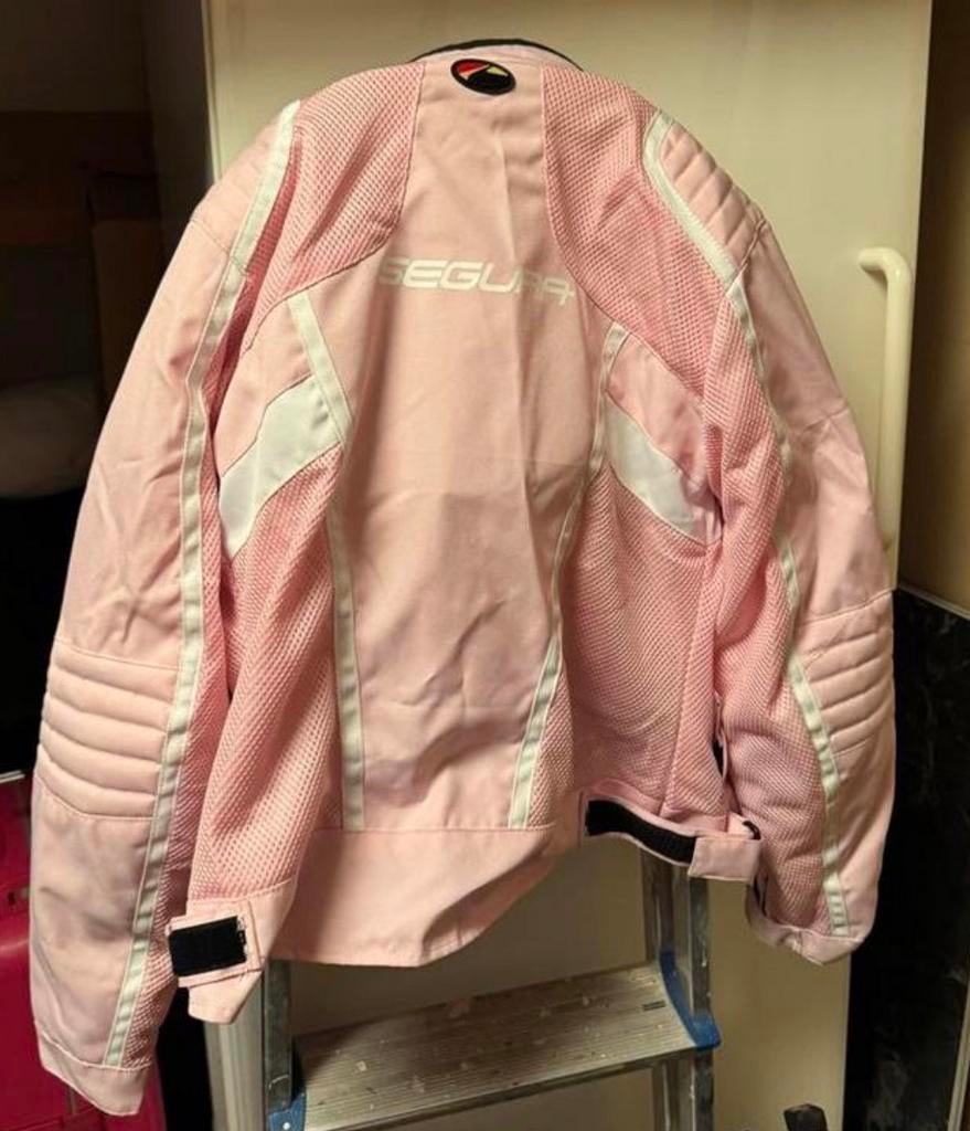 Roze Segura motorjas dames - maat t2 (38-40) medium, Ophalen of Verzenden, Tweedehands, Dames, Jas | textiel